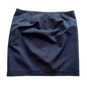 -Black Sateen Pencil Skirt Office Work Size 18 Fits 14-16 (flaw)